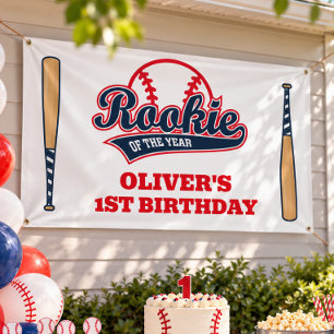 Rookie of the Year Kid's 1st Birthday Banner