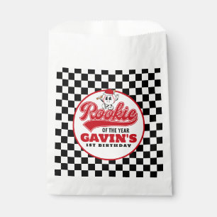Rookie Of The Year Personalised Baseball Birthday  Favour Bags