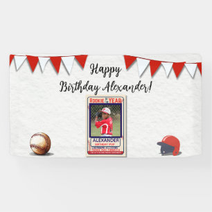 Rookie of the Year Photo Birthday Banner