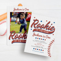 Rookie of the Year Photo First Birthday