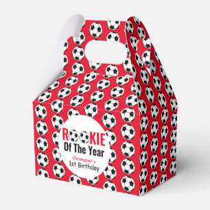 Rookie Soccer 1st Birthday  Favour Box