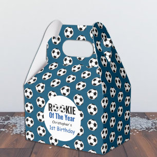 Rookie Soccer 1st Birthday Favour Box