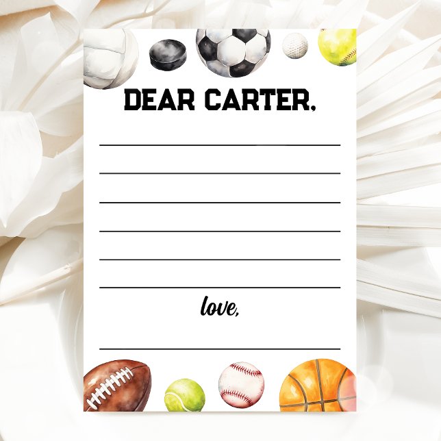 Rookie Year Sports Birthday Time Capsule Card (Creator Uploaded)