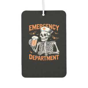 Room 2 Sided Emergency Department Halloween Nurse Car Air Freshener