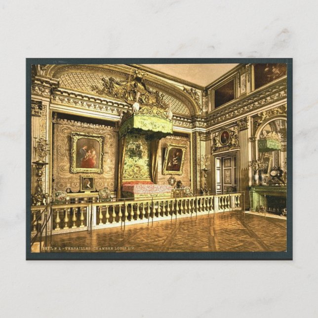Room of Louis XIV, Versailles, France classic Phot Postcard (Front)