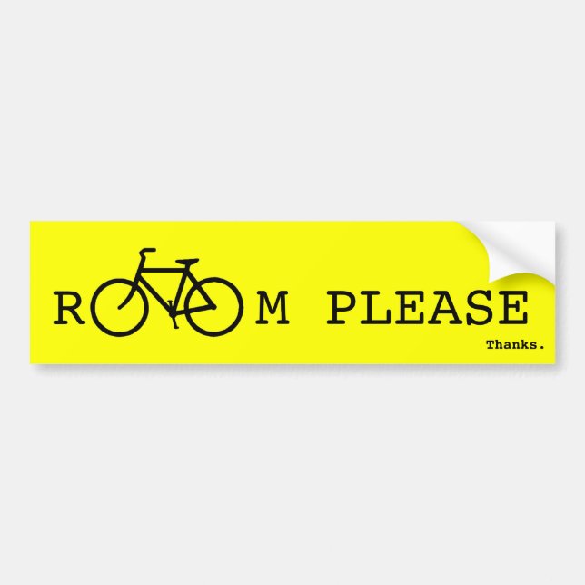 Room Please Bumper Sticker (Front)