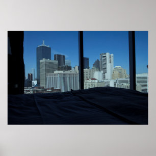 Room View of Dallas Skyline, Texas Poster