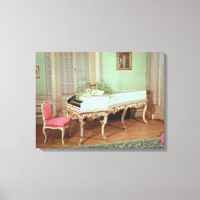 Room with the harpsichord canvas print (Front)
