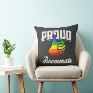 Roommate Gay Pride Cushion