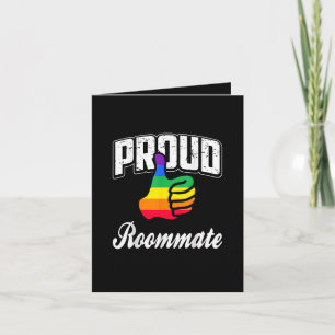 Roommate Gay Pride Note Card