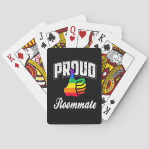 Roommate Gay Pride Playing Cards