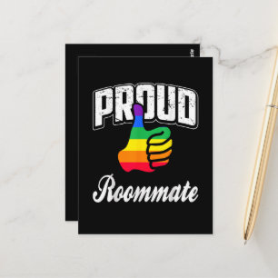  Roommate Gay Pride Postcard