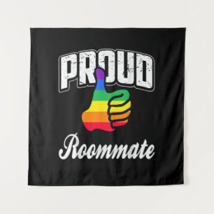 Roommate Gay Pride Tapestry