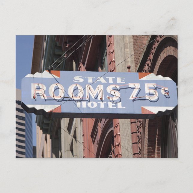 Rooms 75 Cents Postcard (Front)