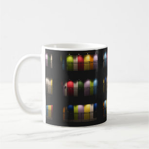 ROOMS WITH ASSORTED-COLOR DOORS COFFEE MUG
