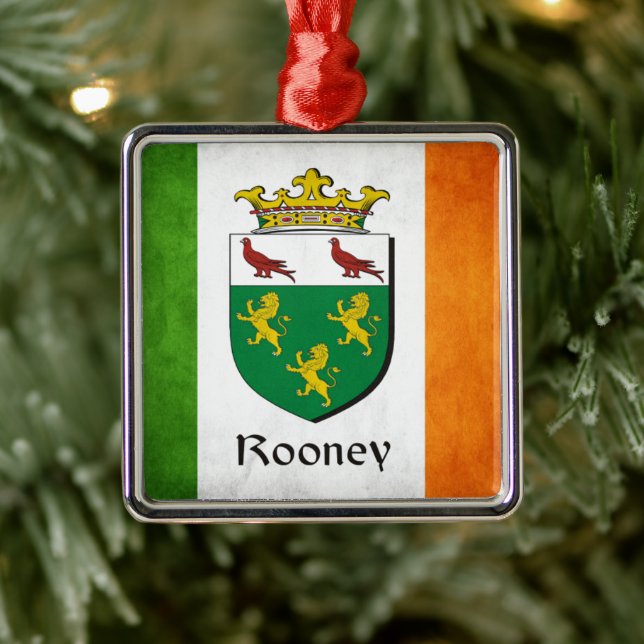 Rooney Irish Flag Metal Tree Decoration (Tree)