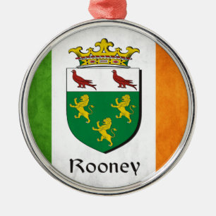 Rooney Irish Flag Metal Tree Decoration