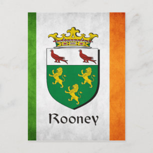 Rooney Irish Flag Postcard