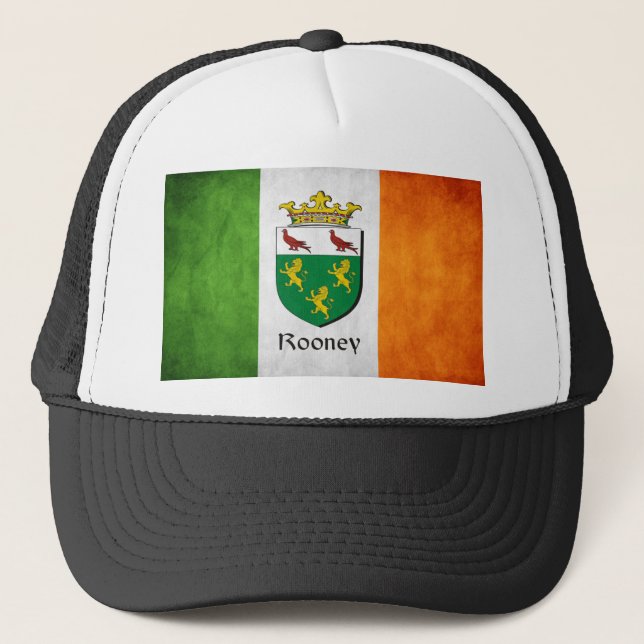 Rooney Irish Flag Trucker Hat (Front)