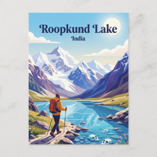 Roopkund Lake Trek India Postcard
