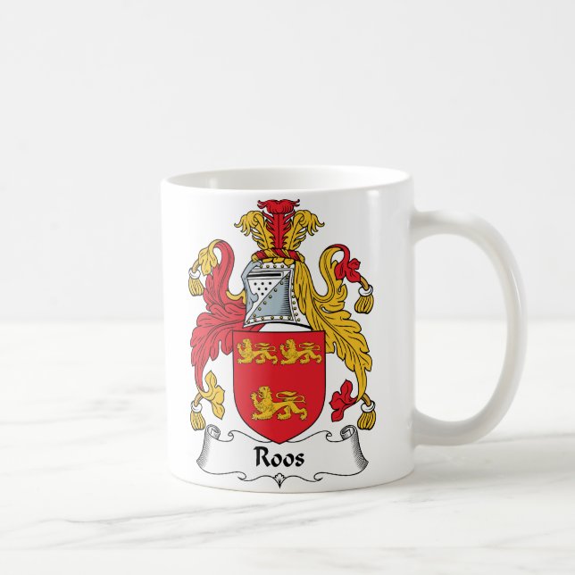 Roos Family Crest Coffee Mug (Right)