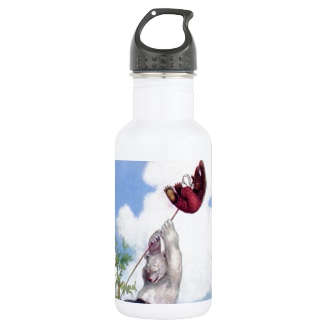 Roosevelt Bears Descend from Hot Air Ballon 532 Ml Water Bottle (Front)