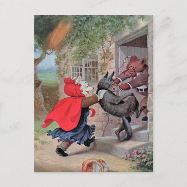 Roosevelt Bears Play Little Red Riding Hood Postcard (Front)