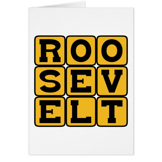 Roosevelt, Franklin or Theodore (Front)