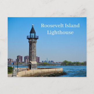 Roosevelt Island Lighthouse New York USA Postcard