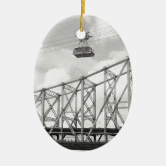 Roosevelt Island Tramway, NYC, Analogue (film) Ceramic Tree Decoration