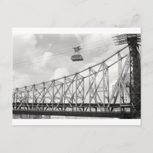 Roosevelt Island Tramway, NYC, Analogue (film) pho Postcard (Front)