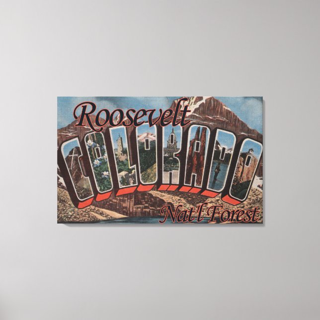 Roosevelt Nat'l Forest, Colorado Canvas Print (Front)