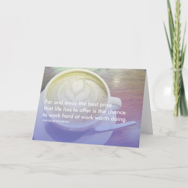 roosevelt success quote card (Front)