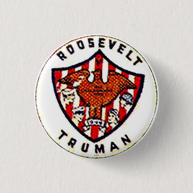 Roosevelt-Truman - Button (Front)