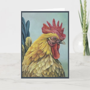 "Rooster 1" Greeting Card