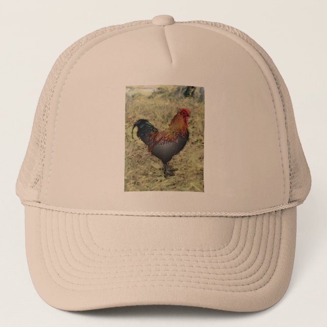 Rooster 1 trucker hat (Front)