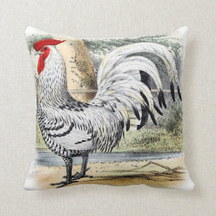 Rooster Accent Pillow Country Cottage Decor