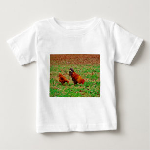 Rooster and Hen Baby T-Shirt