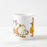 Rooster And Hens