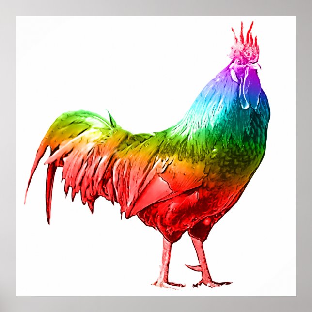 Rooster Artwork for Decor Wall Art (Front)