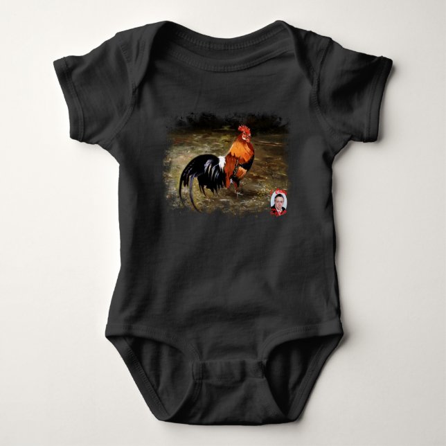 Rooster Baby Bodysuit (Front)