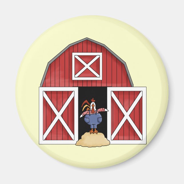 Rooster Barn Magnet (Front)