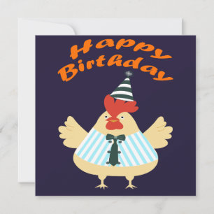 Rooster Birthday  Card