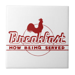 Rooster Breakfast Tile