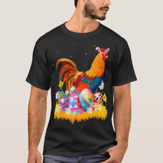 Rooster BunnyEars Easter, Easter Day Chicken Lover T-Shirt