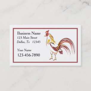 Rooster Business Card