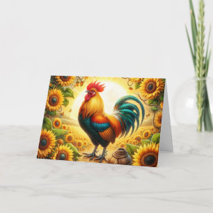 Rooster Card