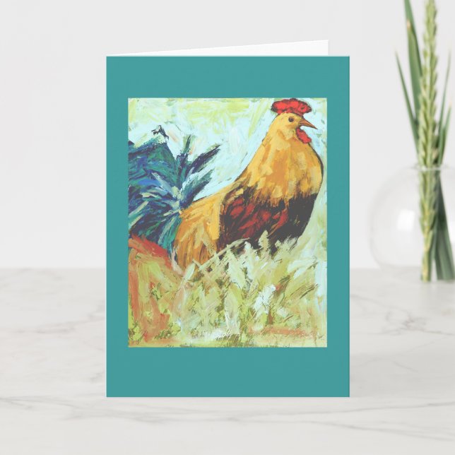 rooster card (Front)