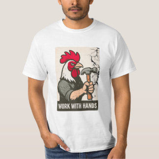 Rooster Carpenter: Work With Hands on Unisex Camo  T-Shirt