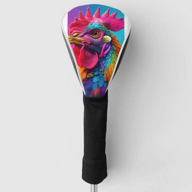 rooster case golf head cover (Front)